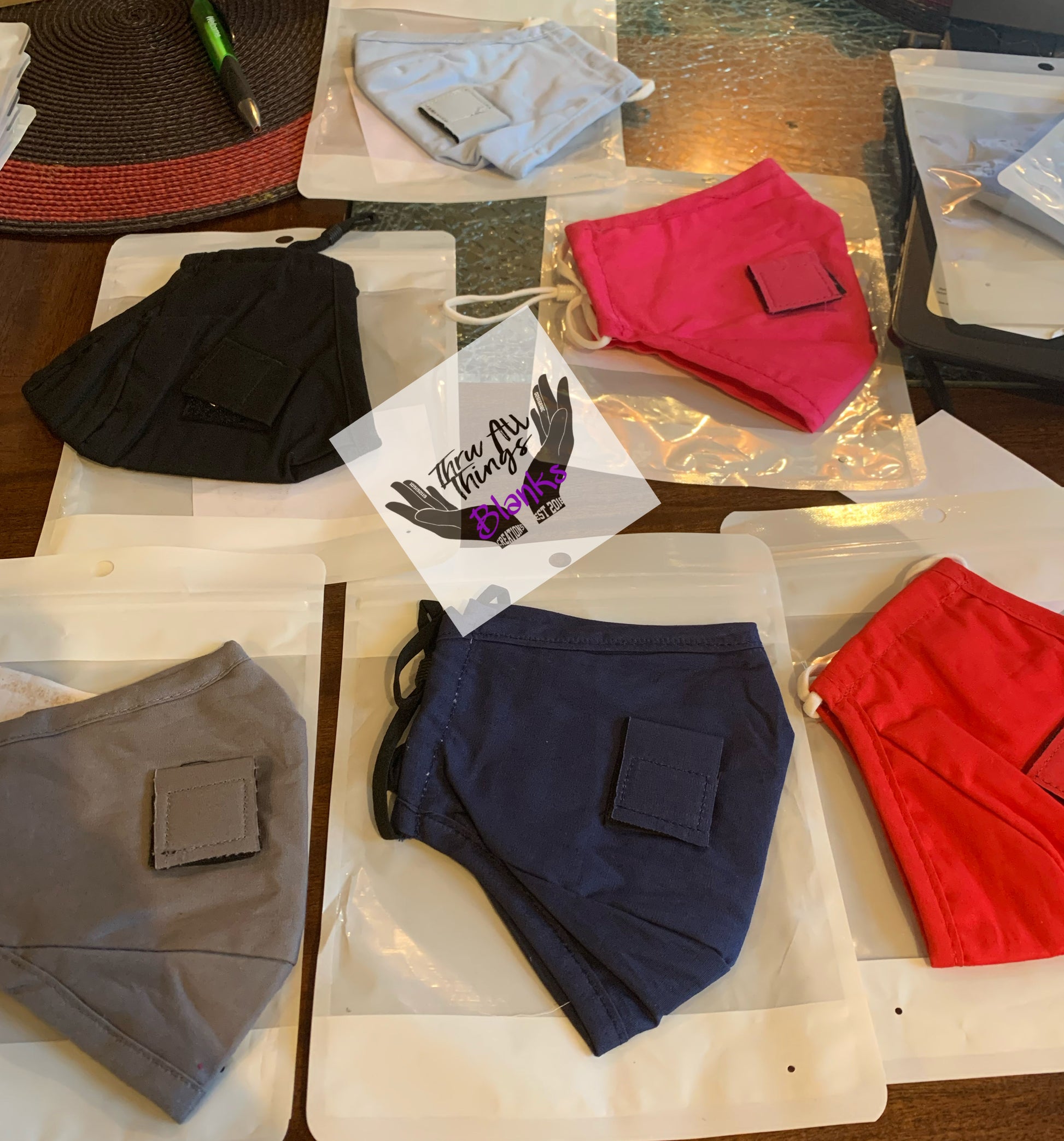 Non- Sublimation Masks with Straw Hole